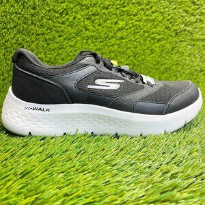 Skechers Go Walk Flex Mens Size 7.5 Black White Athletic Running Shoes Sneakers